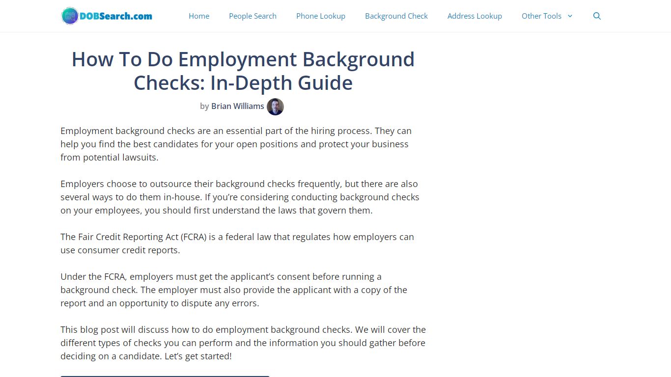 How To Do Employment Background Checks: In-Depth Guide
